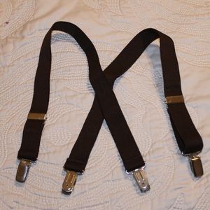 Brown suspenders for toddler boys